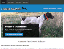 Tablet Screenshot of cruzinkennels.com